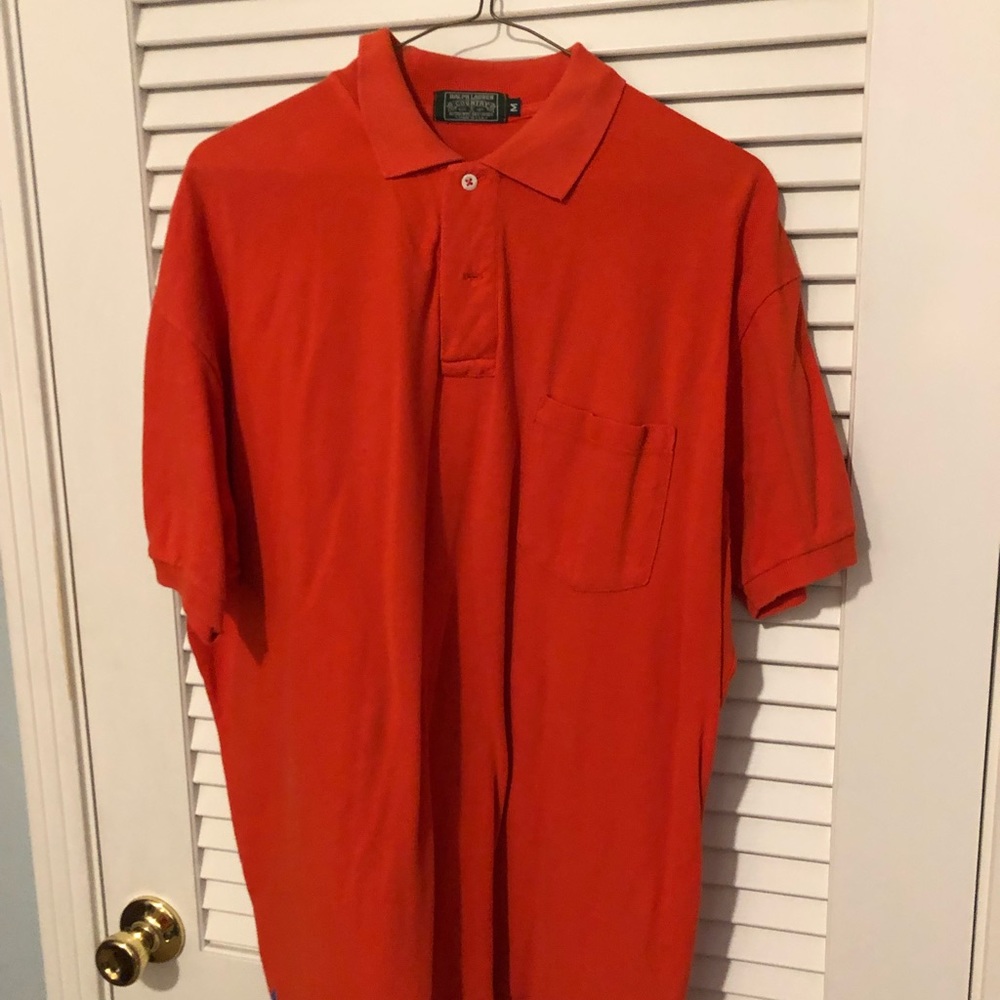 Orange Ralph Lauren shirt